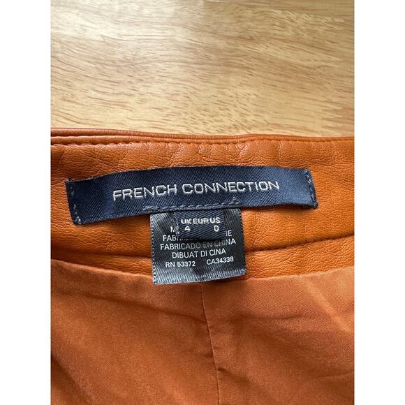 French Connection Faux Leather Mini Skirt, NWOT - Picture 5 of 8